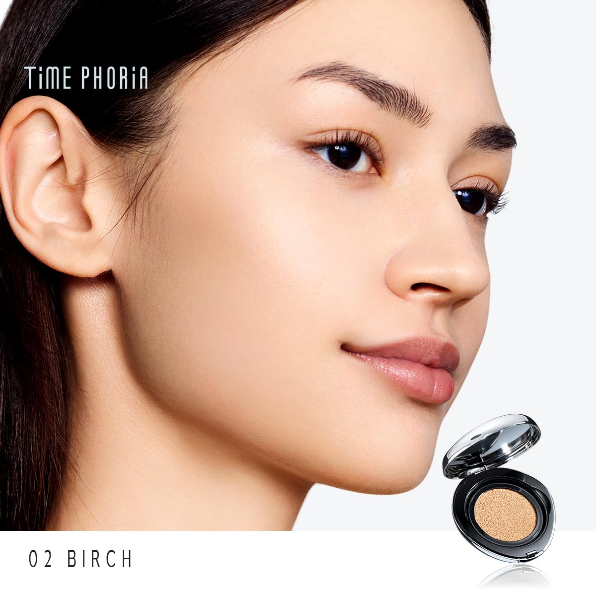 TIMELESS LUMINA MATTE PERFECTION CUSHION | Full Coverage, Weightless, Skin fit, Velvety Matte Finish, Oil-Control Waterproof Fondation, Sweatproof Flawless BB Cream CC (02 BIRCH)