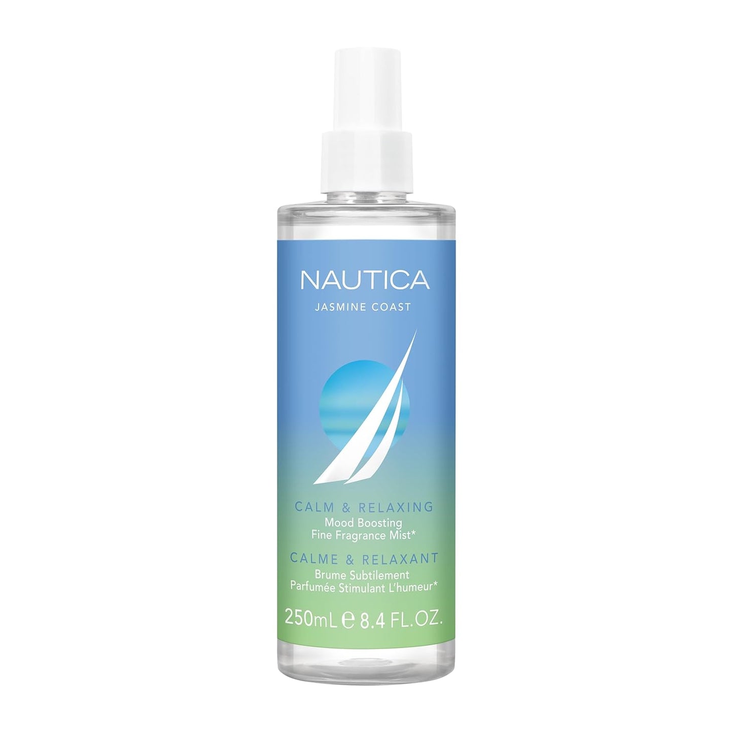 Nautica for Her Jasmine Coast Body Mist, 8.4 Fl Oz (Pack of 1), Notes of Pear, Jasmine, and Musk, Women's Fragrance, Long Lasting, Mood-Boosting Fragrance, Vegan Formula