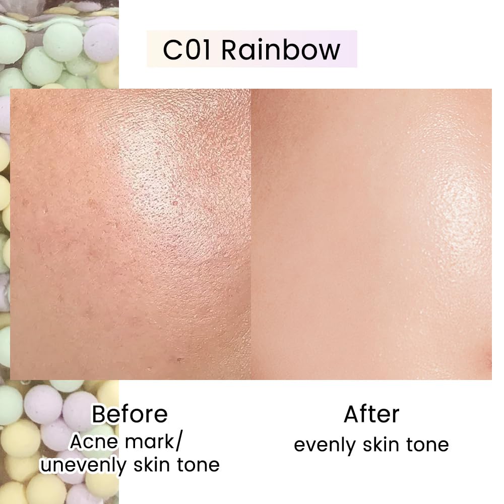 CATKIN Skin Tone Corrector Makeup Primer, Isolation Cream, 3 IN 1 Skin Tone Correcting, 73% Moisturizing Essence, Oil Control Primer For Flawless & Poreless Face Makeup Base Oil Free Formula