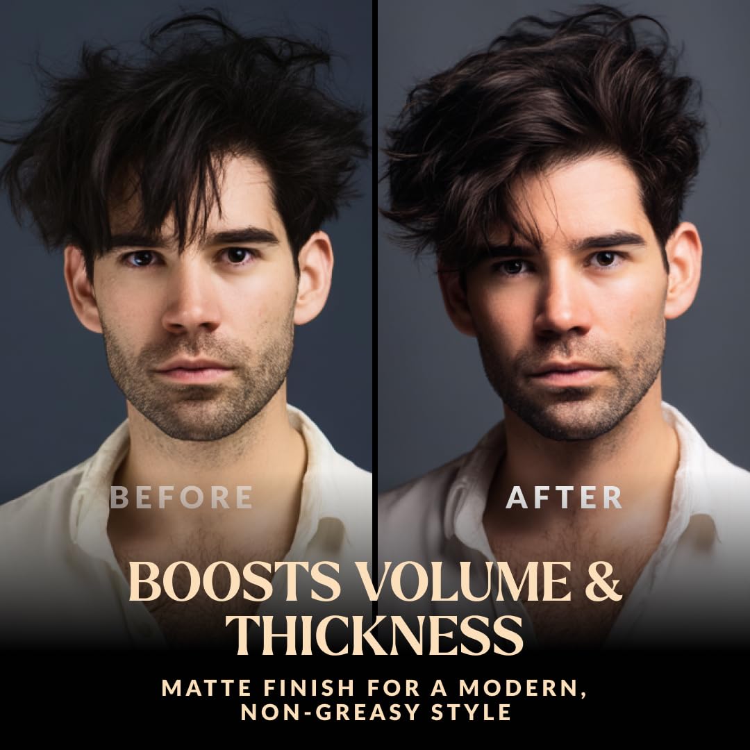 Sea Salt Spray for Men - Salt Water Texture & Volume Spray for Men’s Beach Waves & Curls with Heat Protection 200 ml - Made in Germany (6.76 Fl Oz, Light Hold (Pack of 1))