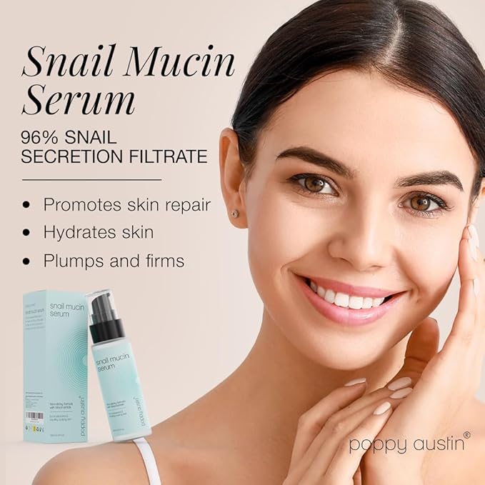 96% Snail Mucin Serum with Niacinamide, Snail Serum for Face, Hydrating Serum Snail Mucin Essence Face Serums for Anti Aging Serum (3.34 Fluid Ounces)