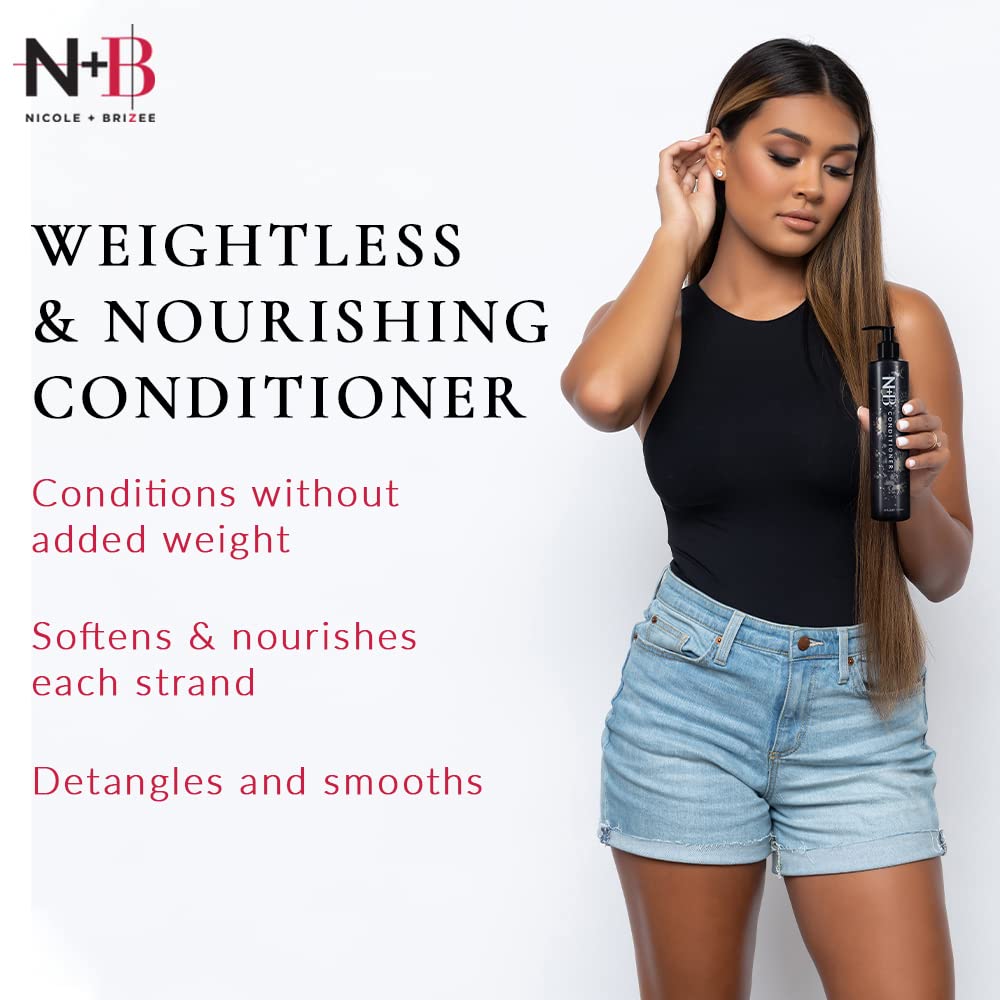 N+B Core Collection | Paraben-Free | For All Hair Types and Textures | Strengthens and Hydrates | Made in the USA (Conditioner 10oz)