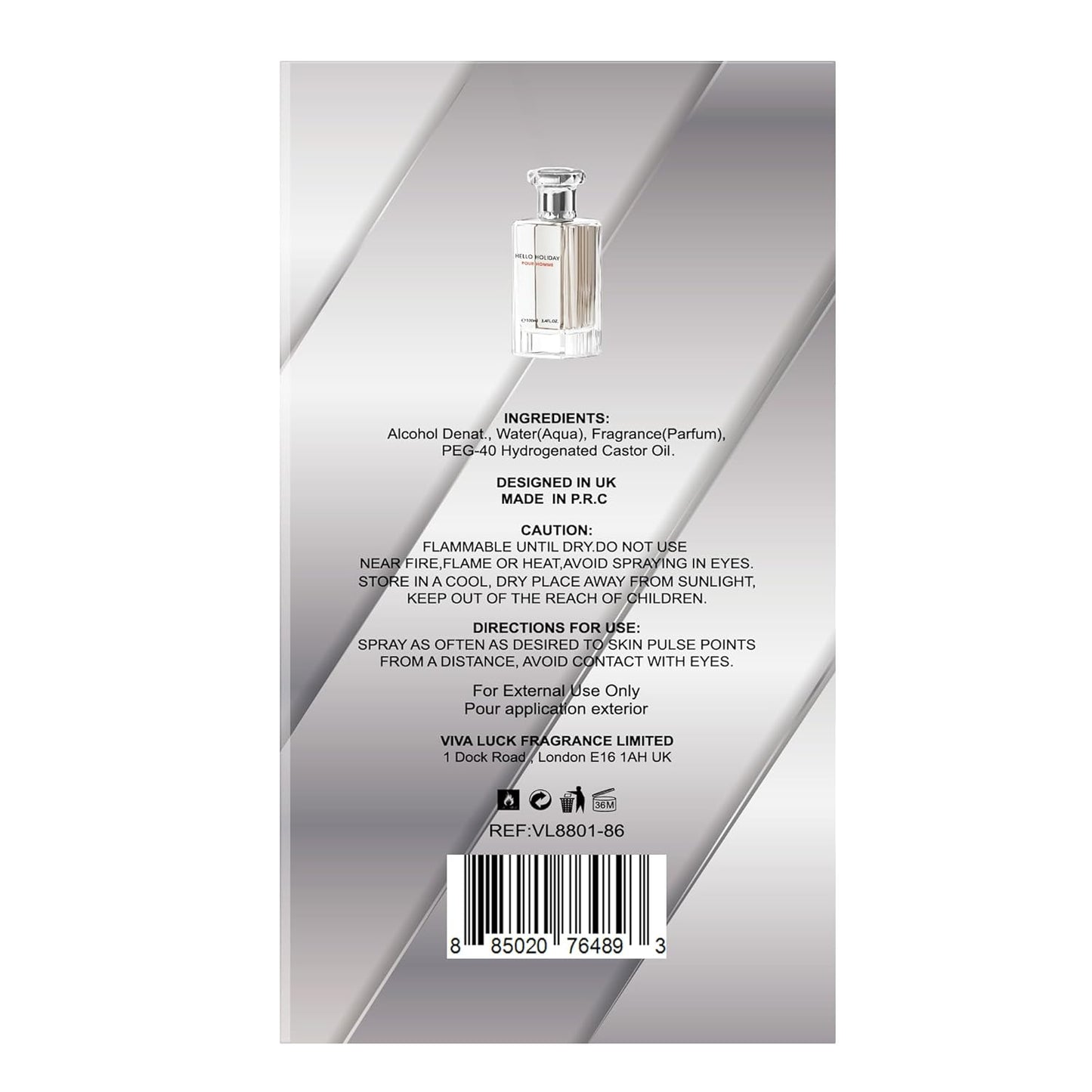 Hybrid & Company Women Hello Holiday Pour Femme Eau De Parfum Vaporisateur Natural Spray 3.4 Fl Oz