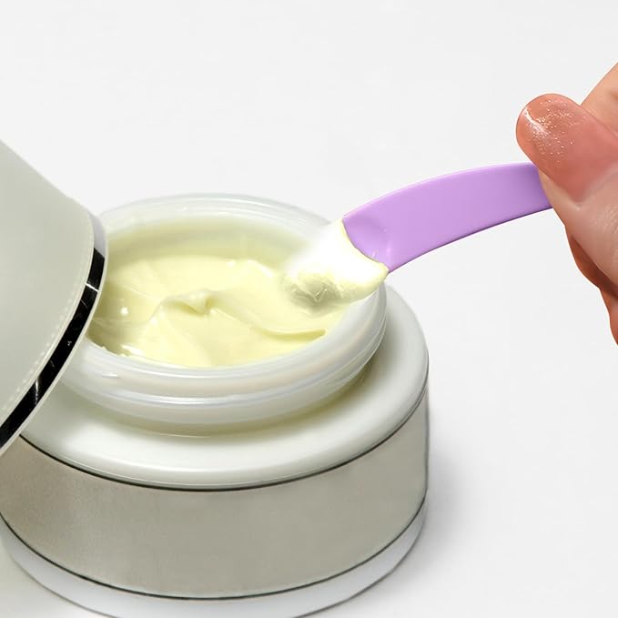 200 Pcs Mini Makeup Spatula Set, 2.2 Inch Cosmetic Spatulas, 5 Colors (Black, White, Green, Purple, Pink) Disposable Makeup Spatulas for Creams, Lotions, and Skincare Multi-Purpose Beauty Tools