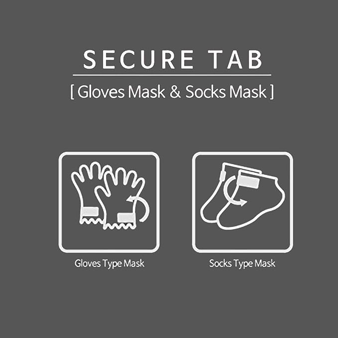 Epielle Hydrating & Moisturizing Gloves & Socks Combo, 12 Pairs Hand and Foot Masks for Dry Hands and Dry, Cracked Heels, Easter Gifts, Mother's Day Gifts, Teacher's Appreciation