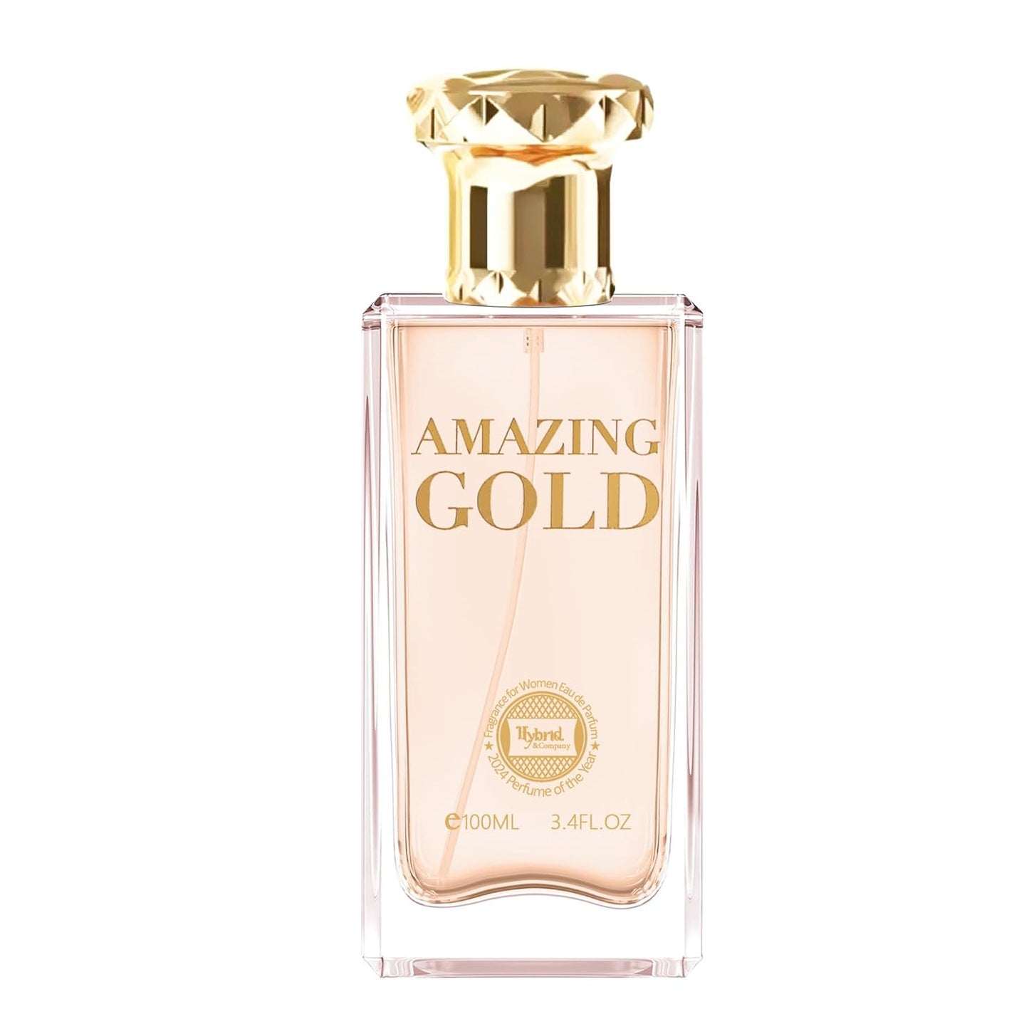 Hybrid & Company Women Amazing Glod Pour Femme Eau De Parfum Vaporisateur Natural Spray 3.4 Fl Oz