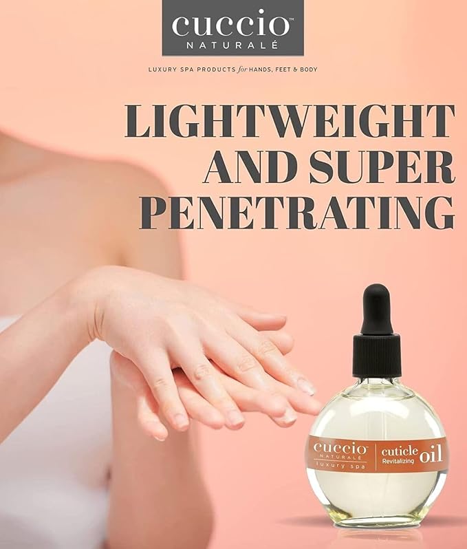 Cuccio Naturale Revitalizing Cuticle Oil - Hydrating Oil For Repaired Cuticles Overnight - Remedy For Damaged Skin And Thin Nails - Paraben/ Cruelty-Free Formula - Sweet Almond - 2.5 Oz