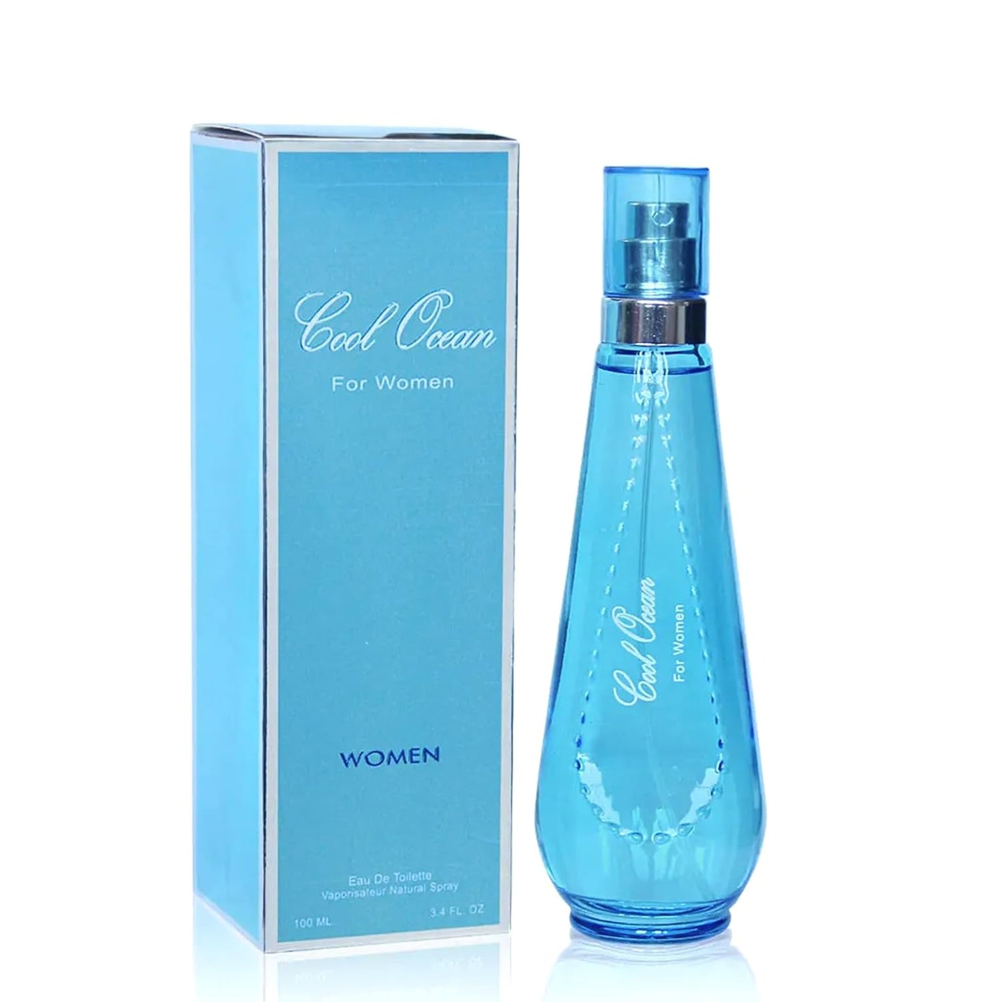 Women's Perfume Combo Set Milano Women&Cool Ocean Floral Fruity Fragrance Eau De Parfum Elegant 100ml Bottle Natural Spray Each for Daily Used