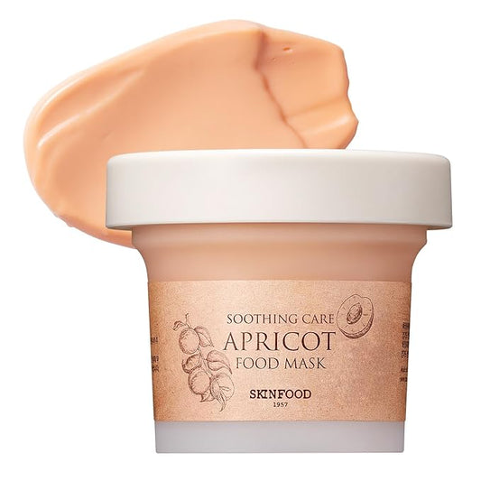 SKINFOOD Mask Apricot Trouble Care 120g - Facial Pore Clearing and Body Skin Soothing - Wash Off Face Masks, Clear & Smooth Skin - Shower-Proof Texture (4.23 oz)