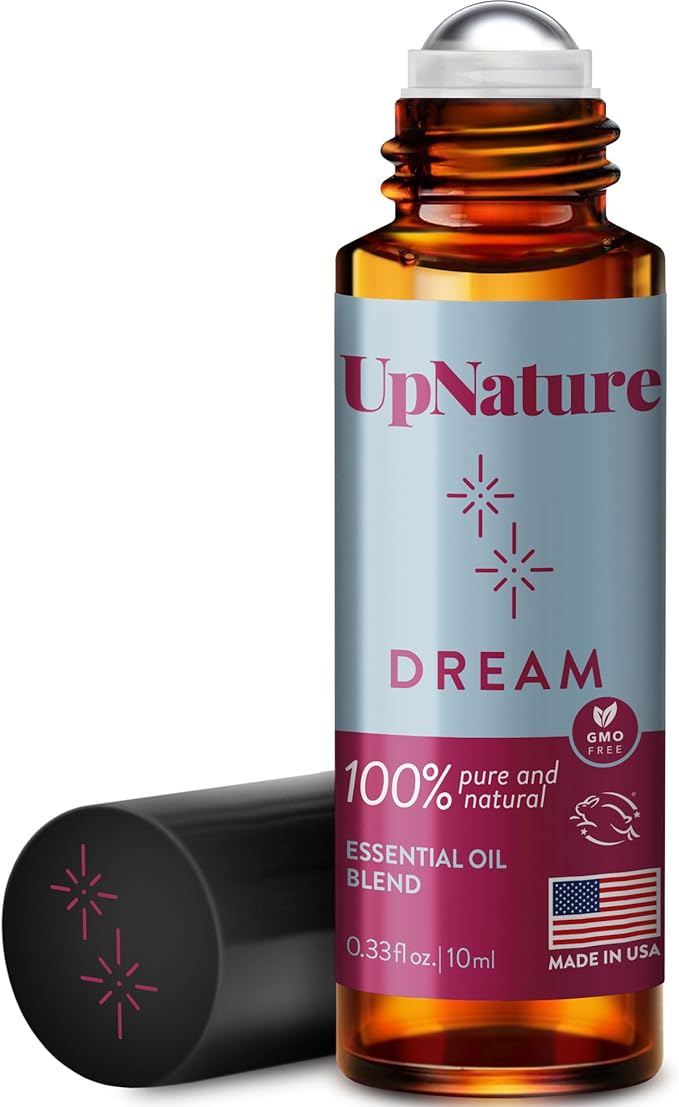 UpNature Dream Sleep Essential Oil Roll On – Natural Sleeping Blend with Lavender, Chamomile Aromatherapy Oils