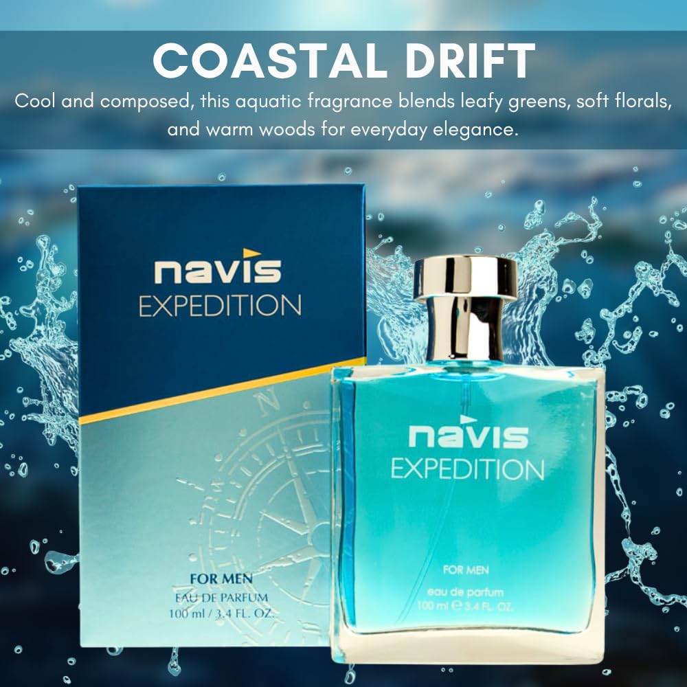 Perfume for Men – INSPIRED by A WORLD RENOWNED MEN’S PERFUME – Green Leaves, Apple, Lotus, Cedarwood – Fresh, Aquatic, Casual, Long-Lasting Eau De Parfum 100ml (3.4 fl oz)