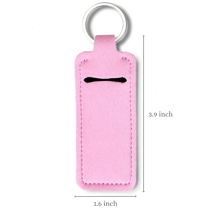 Set of 4 Lip Balms in Aloha Coconut Flavor from Chapstick, Plus Bonus Lip Balm Holder Keychain (Pink). Limited Edition Flavor from the Tropical Paradise Collection, Unique Gift Bundle from Tiny Seed