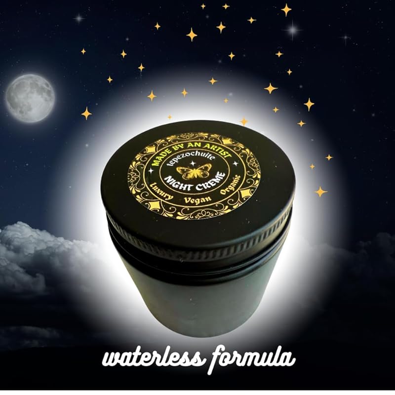 Tepezcohuite Face and Body Night Crème Organic Vegan Hydrating Anti Aging Skin Conditioner - 1 oz