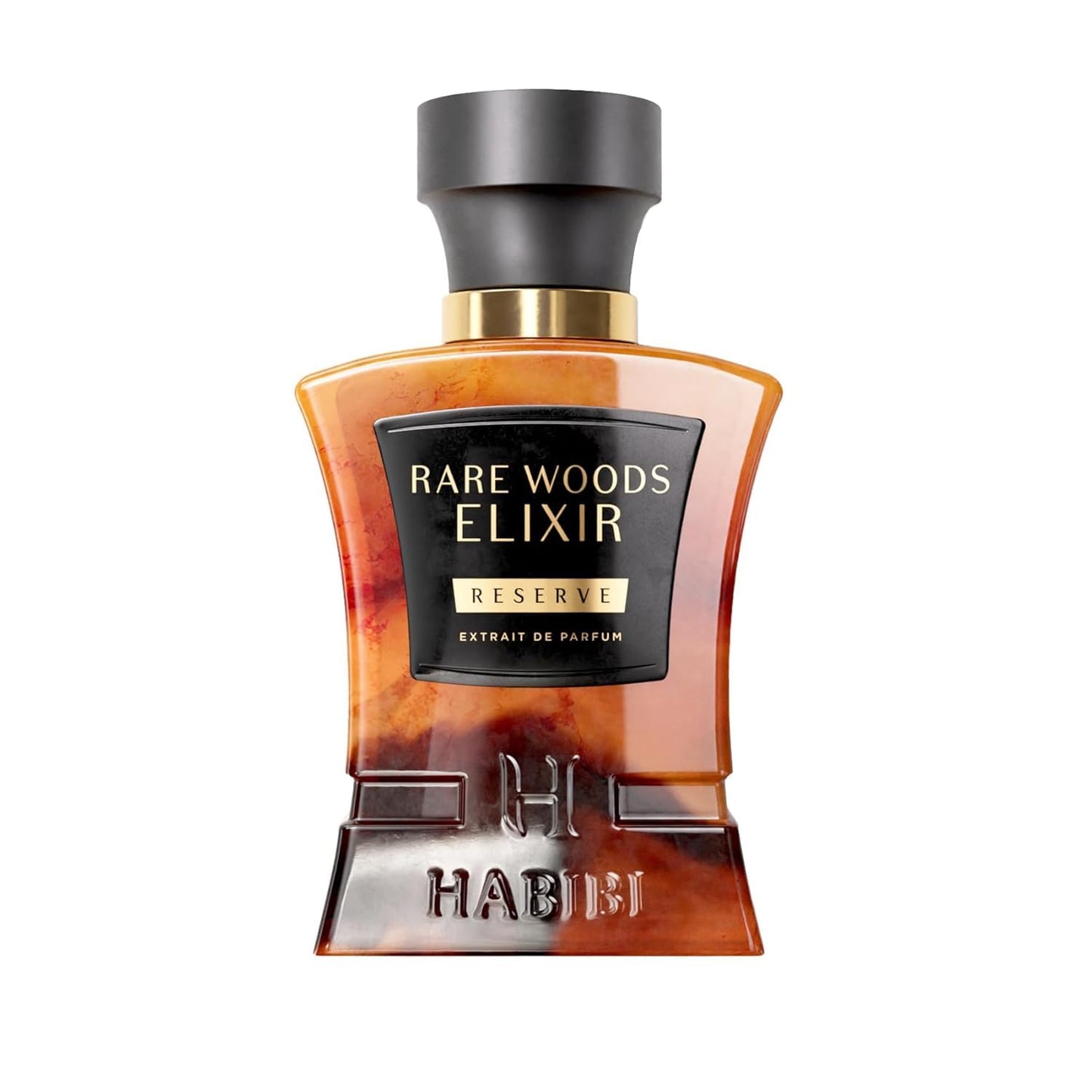 H HABIBI Rare Wood Elixir Extrait De Parfum – Cologne for Men & Perfume for Women, 2.5 oz Long Lasting Unisex Fragrance with Cardamom & Tea, Arabian Scent