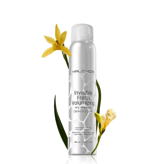 HALOVIDA Dry Shampoo for Women, Dry Shampoo Spray for All Hair Leaves No White Residue, Absorb Oils, Volumizing & Refresh Hair for 72 Hours, 5.07 Fl Oz (Osmanthus Grove)