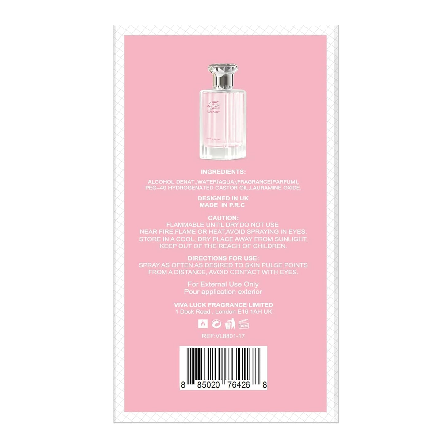 Hybrid & Company Women Luckest Pour Femme Eau De Parfum Vaporisateur Natural Spray 3.4 Fl Oz