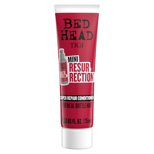 Bed Head by TIGI Resurrection Super Repair Conditioner Travel Mini – Repairing conditioner for dry, brittle and damaged hair with added moisture and nourishment, 2.53 fl oz