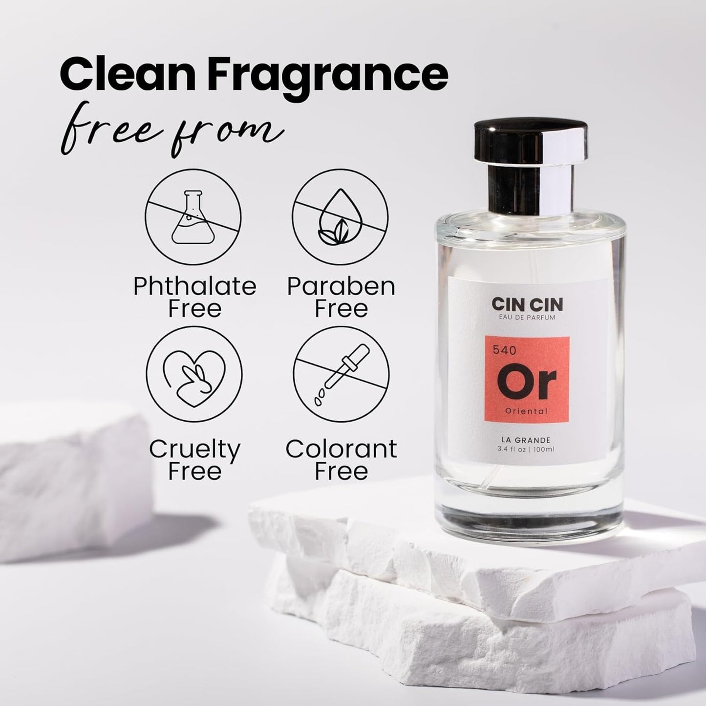 Cin Cin Noir Opium Perfume - Oriental 515 EDP 100ml Inspired by Y. Blk Opium - Paraben-Free, Concentrated, Long Lasting - Coffee, Jasmine, Orange Blossom & Vanilla Eau de Parfum Blend for Women & Men