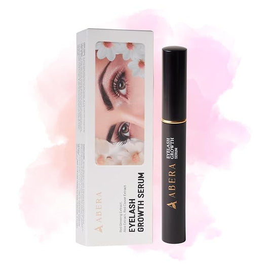 Abera Misan Eyelash Growth Serum – Natural Lash Booster with Red Ginseng, Biotin & Omega 3-6-9 – Fuller, Longer, Thicker Lashes – Safe for Sensitive Eyes (1 Box)