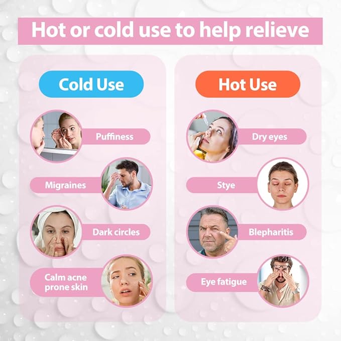 NEWGO Bundle of Cold Eye Mask and Ankle Ice Wrap