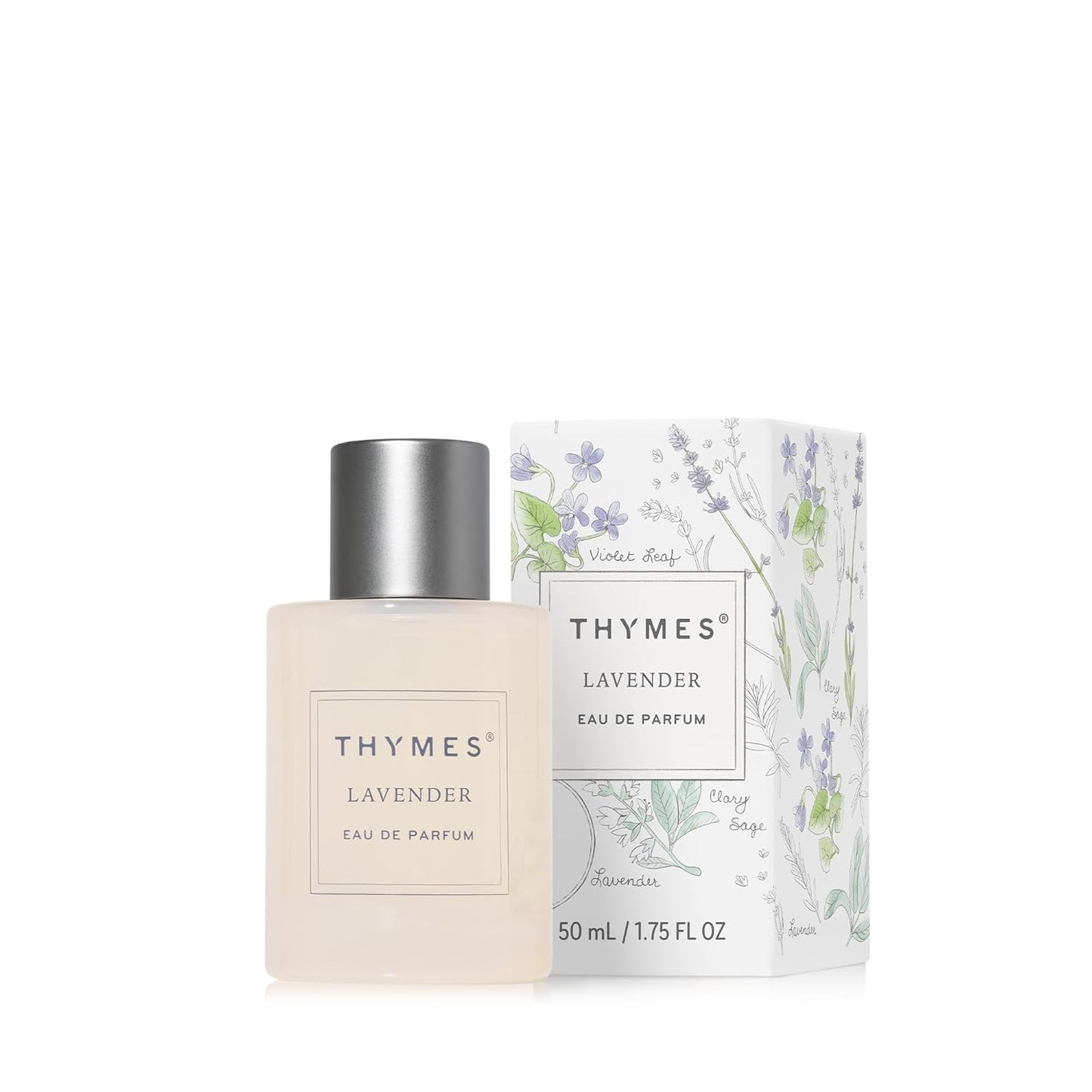 Thymes Eau De Parfum - Scented Perfumes for Women - Women's Fragrances with Notes of Velvety Lavender, Warm Rosewood, Fresh Clary Sage, & Earthy Violet (Lavender, 1.75 fl oz)