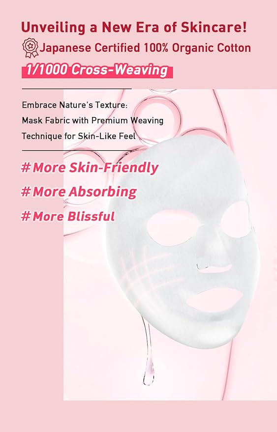menorah skincare - Anti-Aging Serum Rescue Sheet Masks (4 Sheets) - with Goji Berry, Rosehip, Facial Mask, Skin Firmness and Elasticity