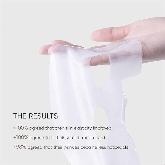 Overnight Facial Mask, 10ea Bio-Collagen Hydrating Overnight Hydrogel Mask, Korean Collagen Face Mask For Women, Deep Collagen Overnight mask, Pore Minimizing, Elasticity