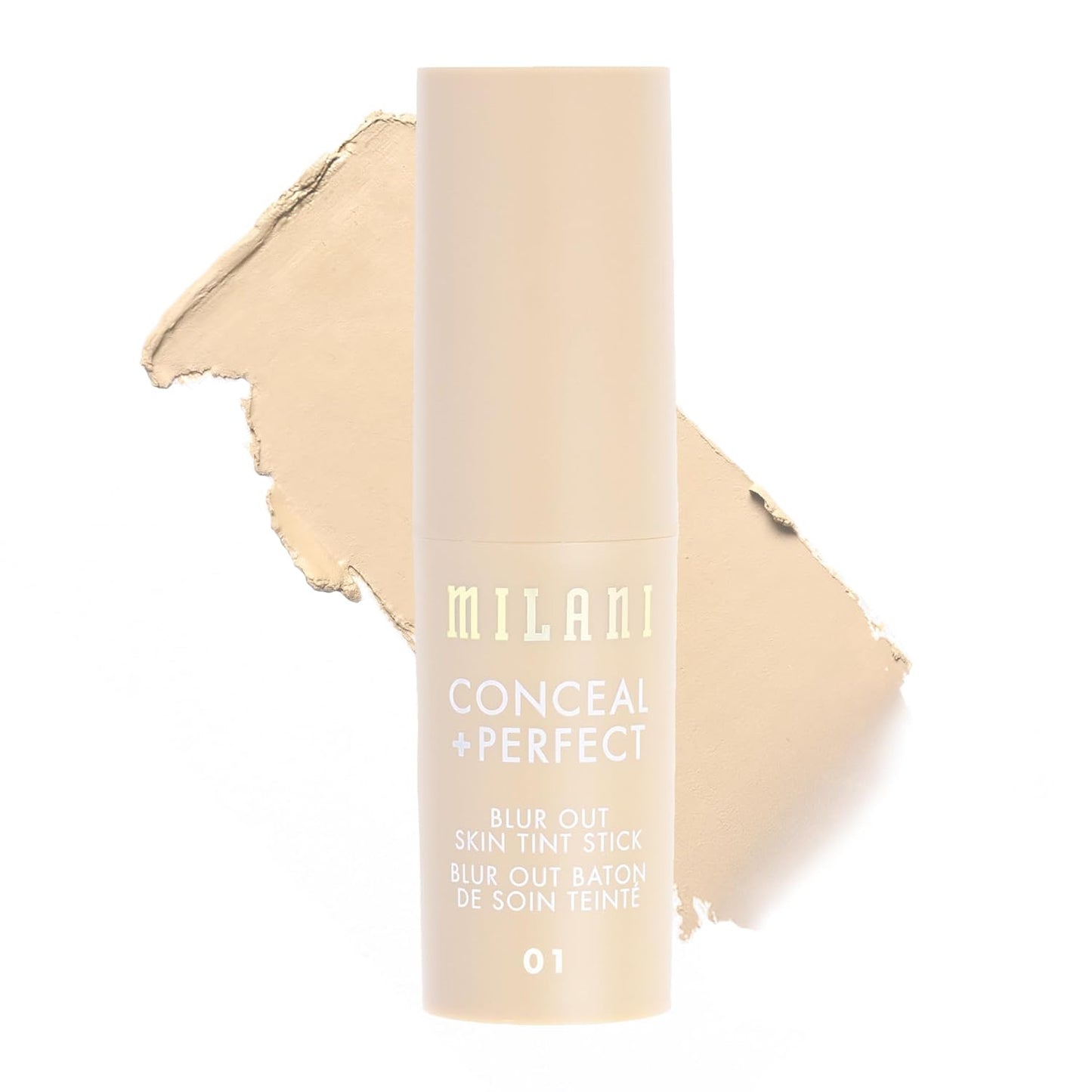 Milani Conceal + Perfect - Skin Tint Stick, Blur Out Tinted Moisturizer Makeup, Shade 01