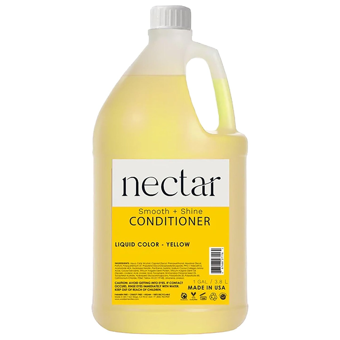 World Amenities - Nectar Conditioner | 1 gallon, 3.8L | Sweet Orange Blossom Scent Refill Bottle With Pump, Hotel Amenities, Airbnb Rentals, Suitable for All Hair Types - 1 Gallon Pack
