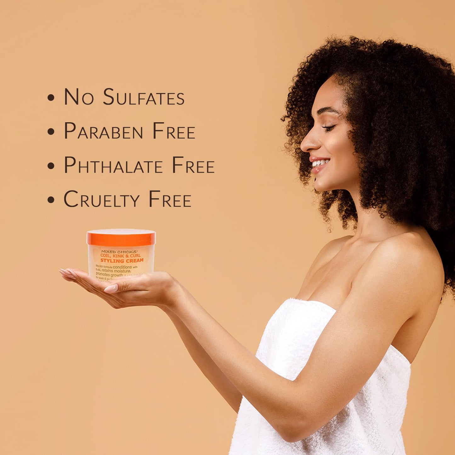 Mixed Chicks Coil, Kink & Curl Styling Cream, 12 Fl. Oz