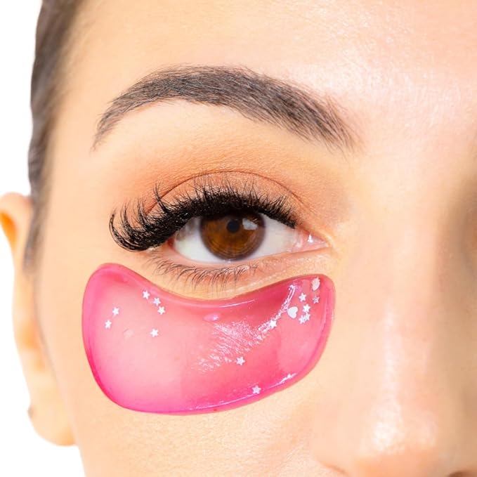 Chill Out Under Eye Masks (1 Pair) - Hydrating Gel Pads with Glycyrrhiza Glabra & Centella - Depuff & Brighten Dark Circles - Cruelty-Free Eye Treatment