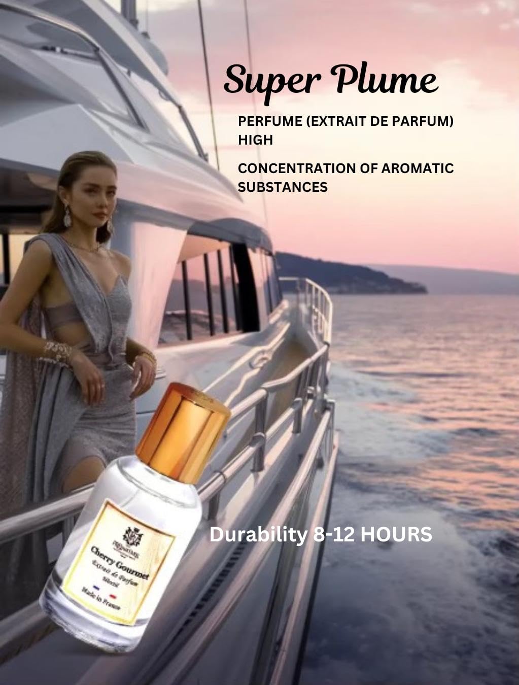 PREparfume From France Cherry Gourmet for Women 30ml – Fruity Gourmand Scent – Luxury Fragrance with Cherry Liqueur, Almond – Long Lasting Perfume With Vanilla and Rose Notes