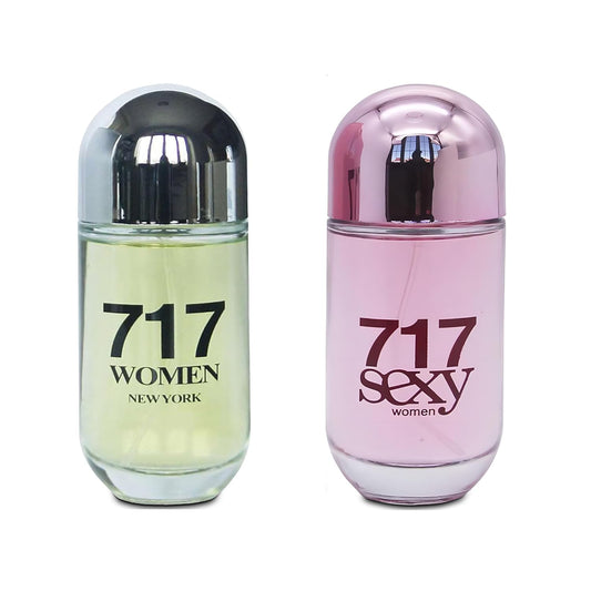Women Perfume 717 Women Set Eau de Parfume Spray Long Lasting Fresh Eau de Toliette for Women 3.4 Fl Oz Each Dily Used