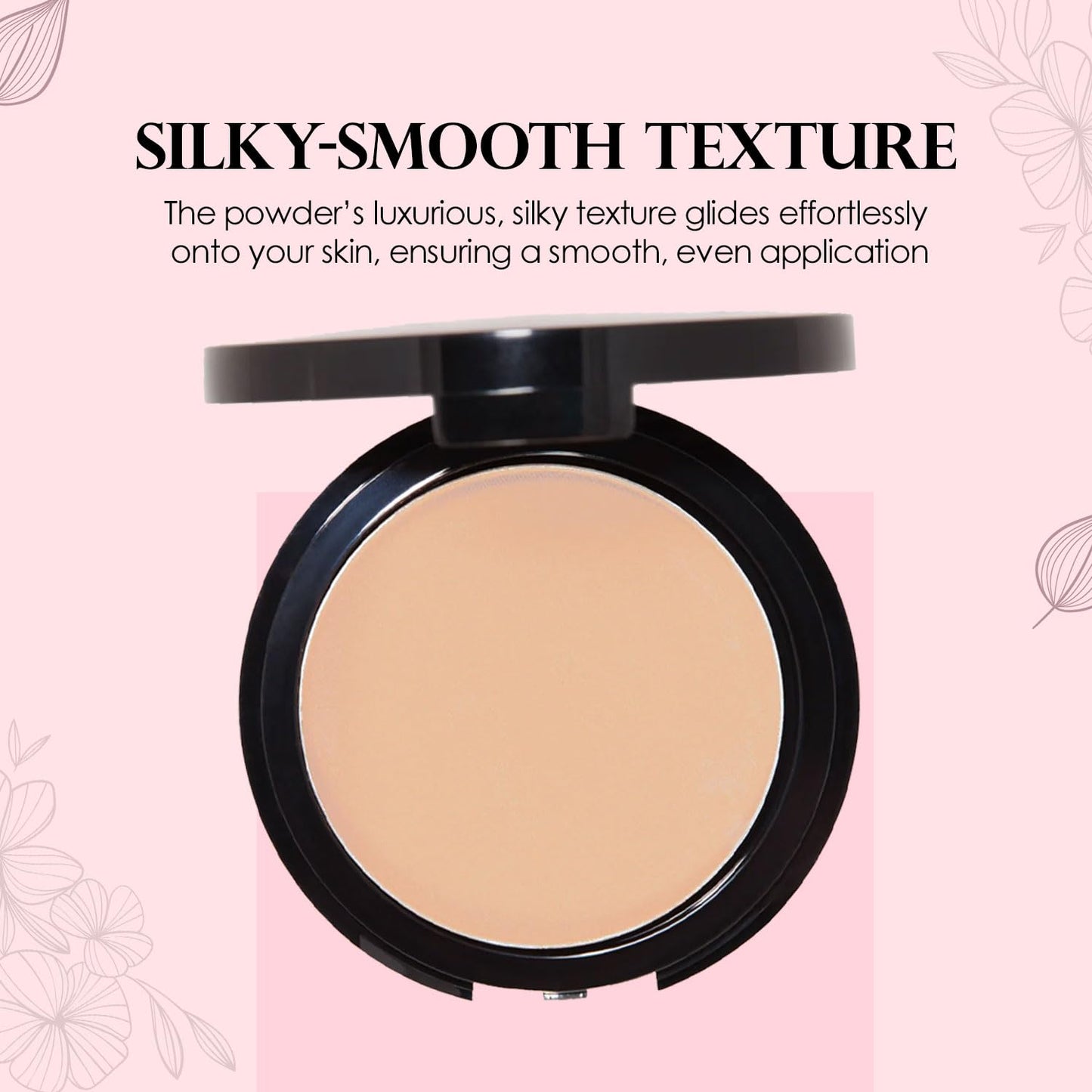 Vera Moore Matte Pressed Powder, Makeup Setting Compact Powder, Face Powder for Full Coverage with Flawless Finish, Shine, Matte Finish for All Skin Types (Shell, 12.5g)