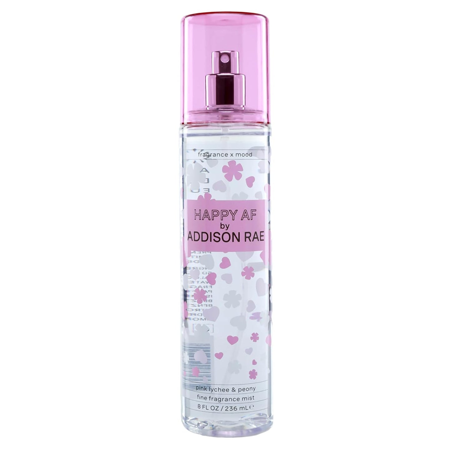 Addison Rae Happy Body & Hair Mist for Women - Fruity Floral Feminine Scent - Body Spray Pink Lychee and Red Grapefruit - Long-Lasting, Everyday Wear Fragrance for Her - Vegan, Cruelty Free - 8oz