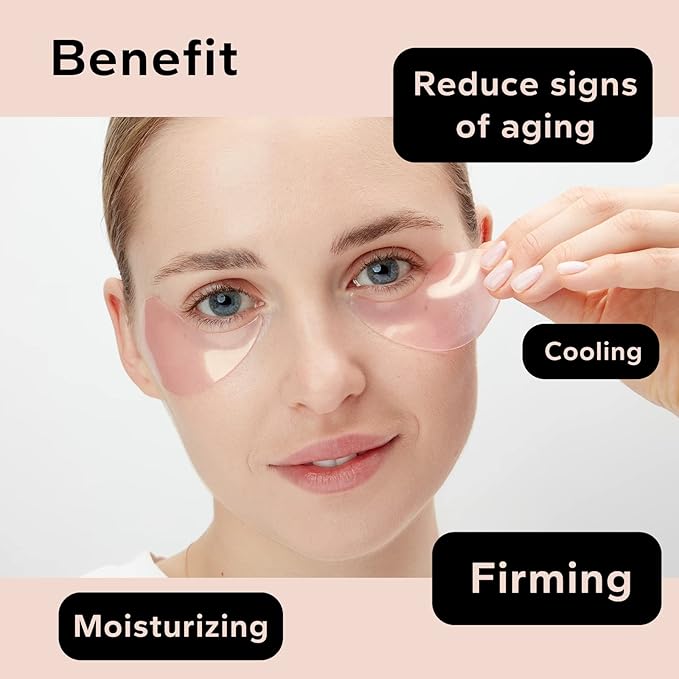 Retinol & Collagen Under Eye Patches - Under Eye Patch for Puffy Eyes & Bags, Dark Circles and Puffiness, Cooling Patches for Skincare, Under Eye Patchess for Beauty & Personal Care