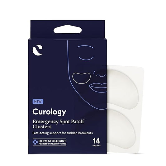Curology Emergency Spot Pimple Patch Clusters for Breakouts, Large, Fast Acting, 14 Count