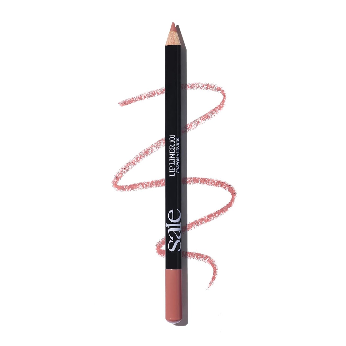 Saie Lip Liner 101 - Lip Pencil Made with a Creamy, Soft Matte Formula for a Naturally Framed or Fully Filled Look - Supercharged with Shea Butter & Jojoba Oil - Wink (.05 oz)