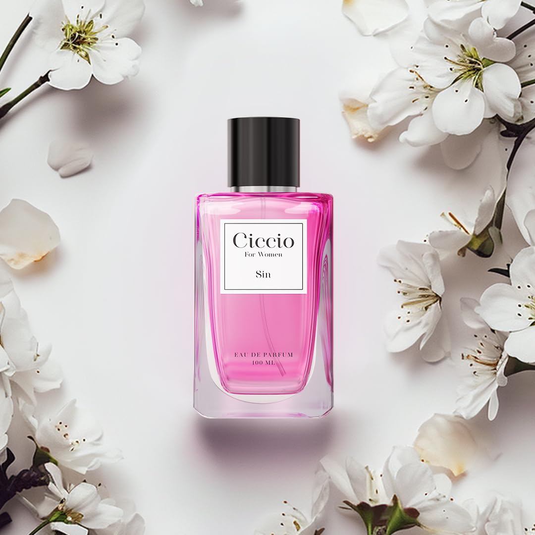 CICCIO Intense & Sin Eau De Parfum Gift Set – 2 x 100ml | Unisex Luxury Fragrance with Amber, Citrus & Vanilla Notes | Long-Lasting Summer Perfume for Men & Women | Premium Gift Set