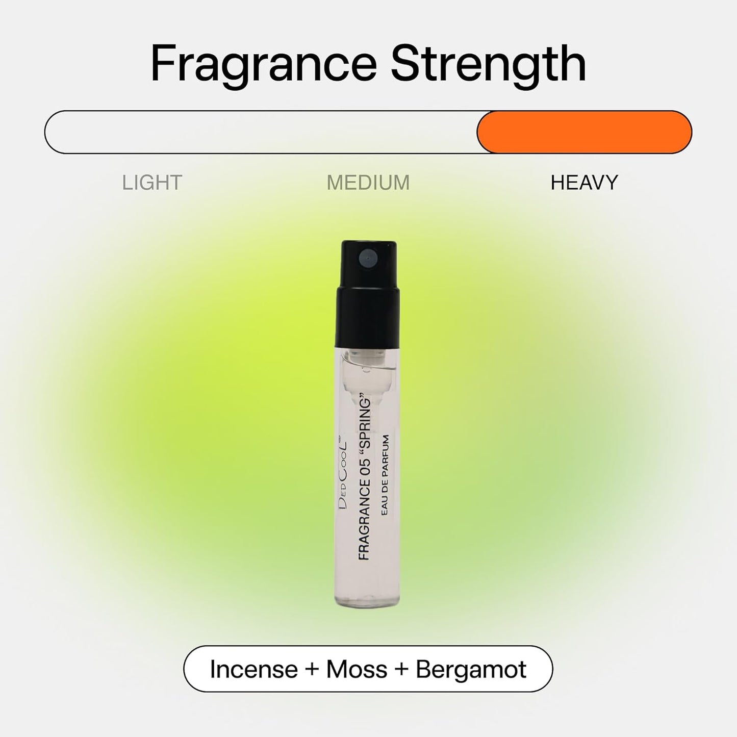 DedCool Eau de Parfum Sample | Spring | Unisex Luxury Perfume with Bergamot, Cardamom & Star Anise | Long-Lasting Clean Fragrance | Vegan, Non-Toxic, Essential Oil-Based | 1.5 ml