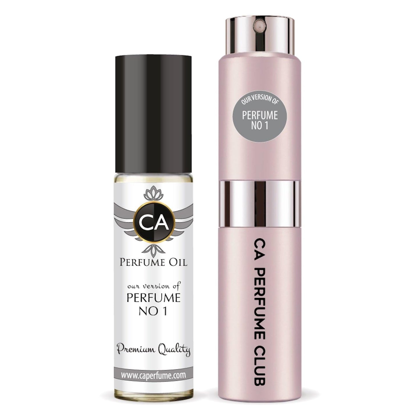 CA Perfume Duo Impression of Perfume No1 For Women Perfume Layering Set Long Lasting Travel Size EDP + Body Oil Roll-On Bottle 0.27 Fl Oz+0.33 Fl Oz