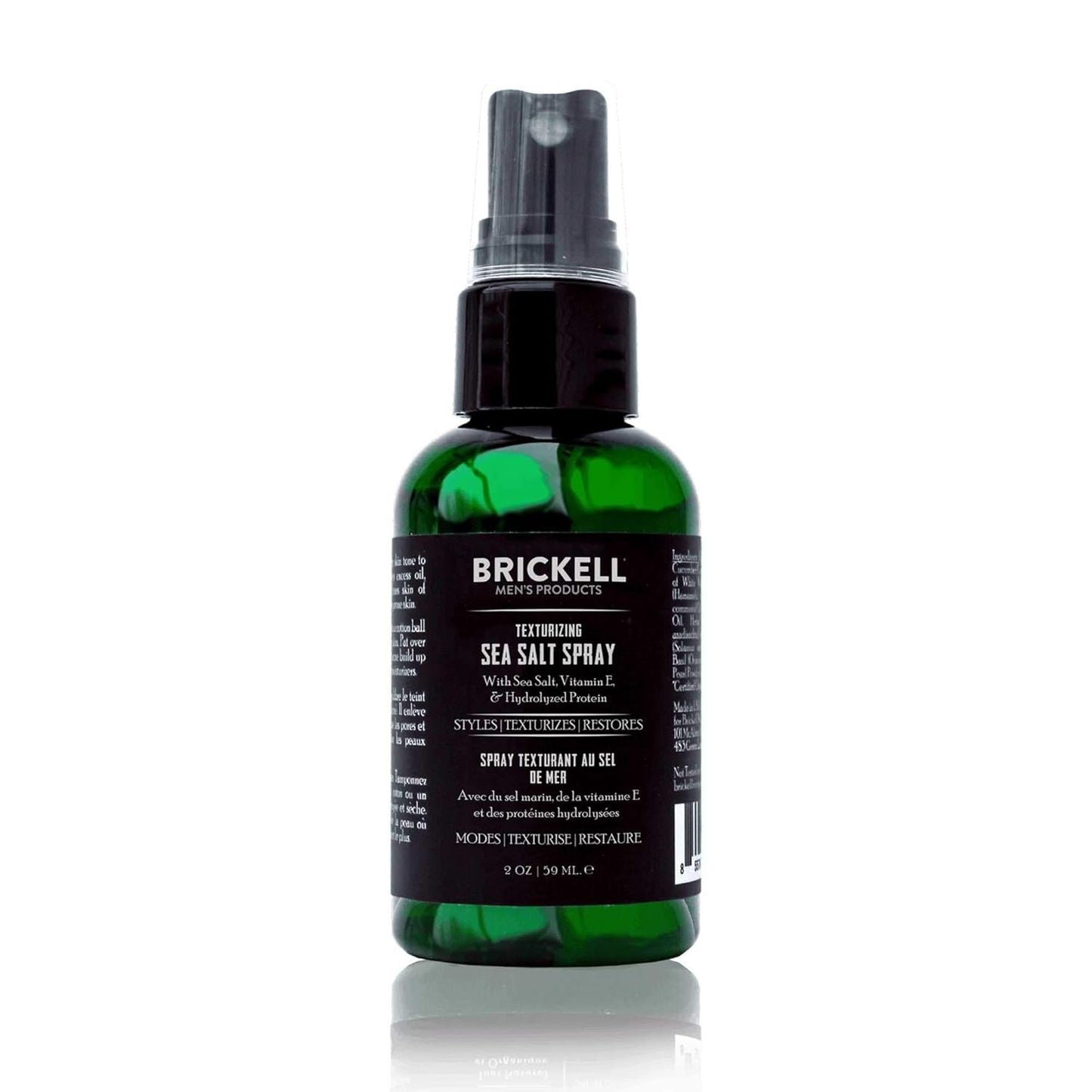 Brickell Men's Texturizing Sea Salt Spray for Men, Natural & Organic, Alcohol-Free, Lifts and Texturizes Hair for a Beach or Surfer Hair Style, 2 Ounce