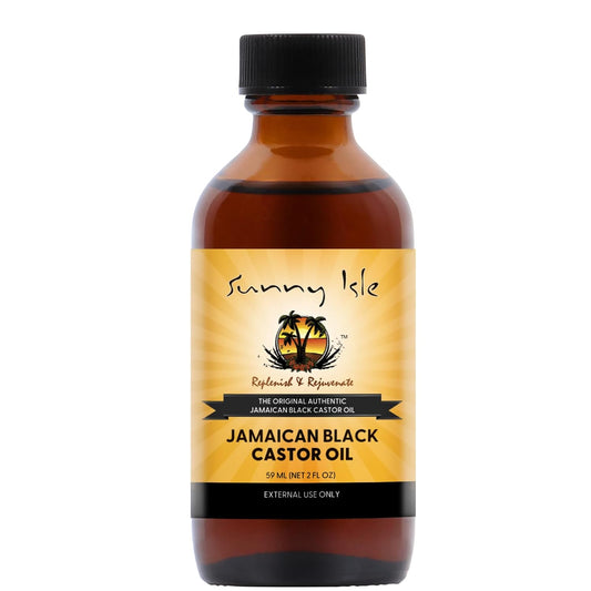 Sunny Isle Jamaican Black Castor Oil 2oz | 100% Natural for Hair, Scalp and Skin Care
