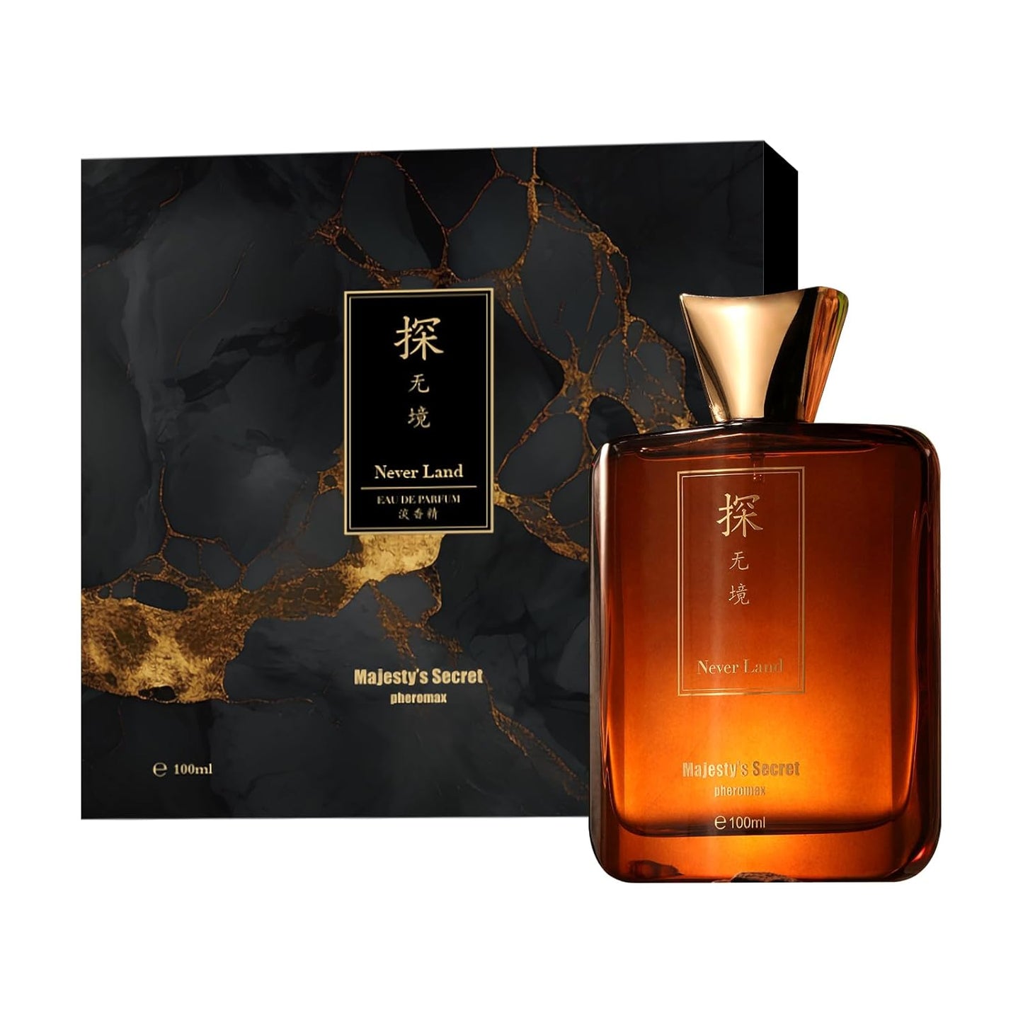 MAJESTY'S SECRET PHEROMAX Cologne for Men – 3.4 fl oz Eau De Parfum Spray, Long Lasting Premium Men’s Cologne with Masculine Scent, Luxury Gift for Boyfriend, Husband, or Dad (TAN Never Land)