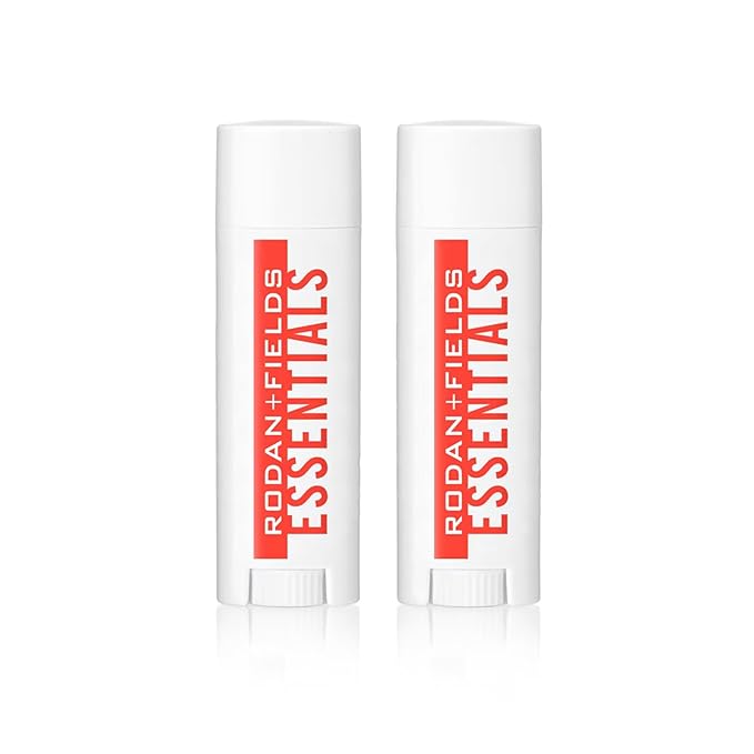 Rodan + Fields Essentials Lip Shield SPF 25 | 2 Pack | Lip Balm with Sunblock | Hydrating Formula for Chapped Lips | Travel Size | Beach Essential for Lip Care | Sun Protection