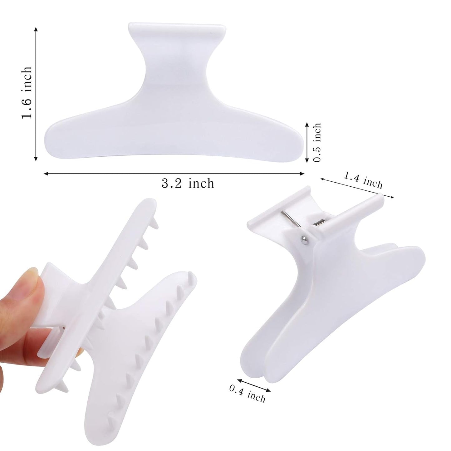 Ondder Hair Clips for Styling - Sectioning Clamps, Butterfly Claws for Salon Pro Cutting, Coloring, and Hair Accessories for Women