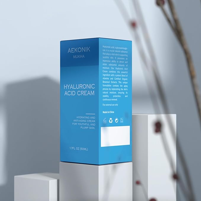 Hyaluronic Acid Facial Serum - Facial Moisturizer with Vitamin A, E, C, Green Tea, Hyaluronic Acid and Fruit Extracts - Anti Aging Serum for Facial Skincare - 50ML