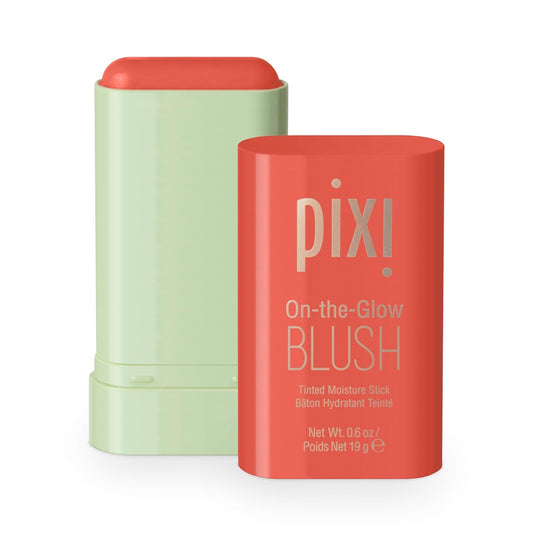 Pixi On-the-Glow Blush - Juicy, Hydrating Tinted Moisture Blush Stick with Ginseng, Aloe Vera & Fruit Extracts, For Cheeks & Lips, 19g / 0.6oz, Paraben-Free