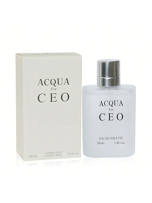 Men's Cologne Eau De Toilette EDT Spray Acqua CEO 3.4 Fluid Ounce