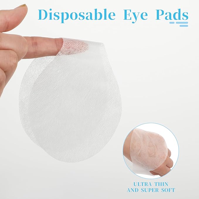 200 Sheets Disposable Eye Mask Paper, Natural Silk Eye Cover for Facial Spa Eye Care Patches Paper DIY Eye Covers Disposable for Spa Eye Care